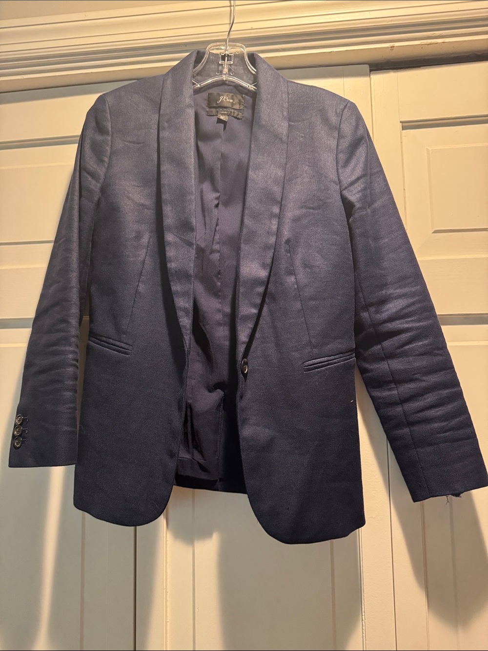 J. Crew women’s  Navy Shawl Collar Parke Blazer